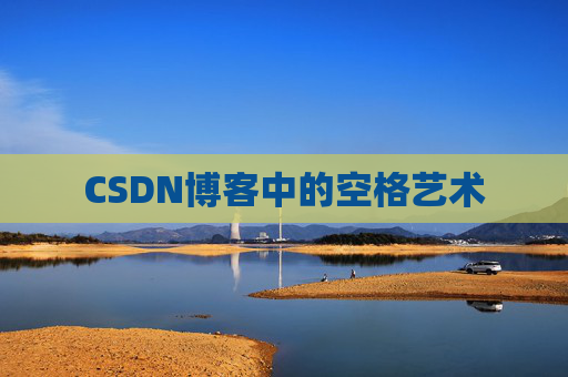 CSDN博客中的空格艺术